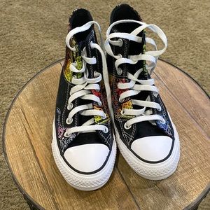 SOLD!!!SOLD!! Converse Chuck Taylor All Star Pride Black High Top Shoes Size 6